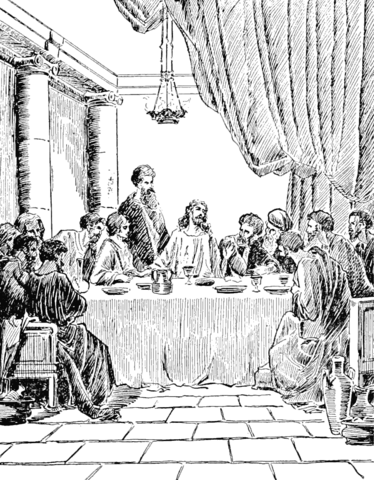 The Lords Supper Coloring Page